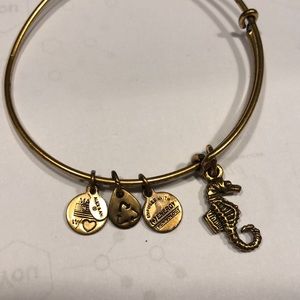 Alex and Ani Seahorse bracelet in gold